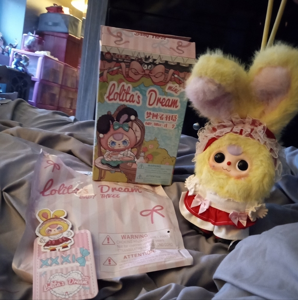 LOLITA'S DREAM BABY 3 BUNNY YELLOW RED DRESS / RED SHOES OFFERS WELCOME - Picture 4 of 6